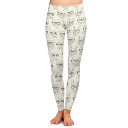 Hipster Cats & Mustache Ladies Leggings - Medium