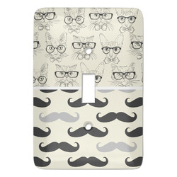 Hipster Cats & Mustache Light Switch Cover