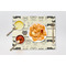 Hipster Cats & Mustache Linen Placemat - Lifestyle (single)