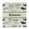 Hipster Cats & Mustache Party Favor Gift Bag - Gloss - Front