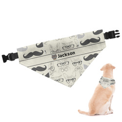 Hipster Cats & Mustache Dog Bandana - Large (Personalized)