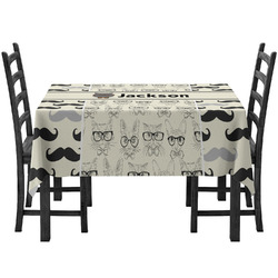 Hipster Cats & Mustache Tablecloth (Personalized)