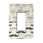 Hipster Cats & Mustache Rocker Style Light Switch Cover - Single Switch