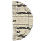 Hipster Cats & Mustache Round Linen Placemats - HALF FOLDED (double sided)