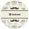 Hipster Cats & Mustache Round Mousepad - APPROVAL