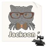 Hipster Cats & Mustache Sublimation Transfer (Personalized)
