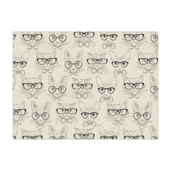 Custom Hipster Cats & Mustache Large Tissue Papers Sheets - Heavyweight