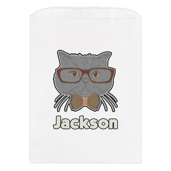 Custom Hipster Cats & Mustache Treat Bag (Personalized)