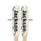 Hipster Cats & Mustache Wooden Food Pick - Paddle - Double Sided - Front & Back