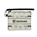 Hipster Cats & Mustache Wristlet ID Case w/ Name or Text