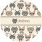 Hipster Cats 1" Multipurpose Round Labels - Single Sticker