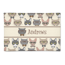 Hipster Cats 2' x 3' Indoor Area Rug (Personalized)