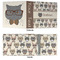 Hipster Cats 3 Ring Binders - Full Wrap - 3" - APPROVAL