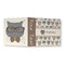 Hipster Cats 3 Ring Binders - Full Wrap - 3" - OPEN OUTSIDE