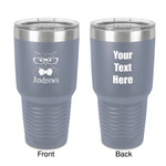 Hipster Cats 30 oz Stainless Steel Tumbler - Grey - Double-Sided (Personalized)