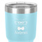 Hipster Cats 30 oz Stainless Steel Ringneck Tumbler - Teal - Close Up