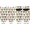 Hipster Cats Adult Ankle Socks - Double Pair - Front and Back - Apvl