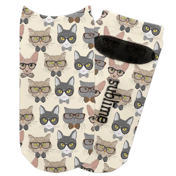 Custom Hipster Cats Adult Ankle Socks