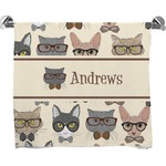 Hipster Cats Bath Towel (Personalized)