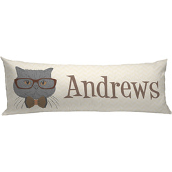Hipster Cats Body Pillow Case (Personalized)