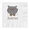 Hipster Cats Embossed Decorative Napkins (Personalized)