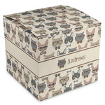 Hipster Cats Cube Favor Gift Boxes (Personalized)