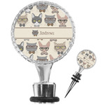 Hipster Cats Wine Bottle Stopper (Personalized)