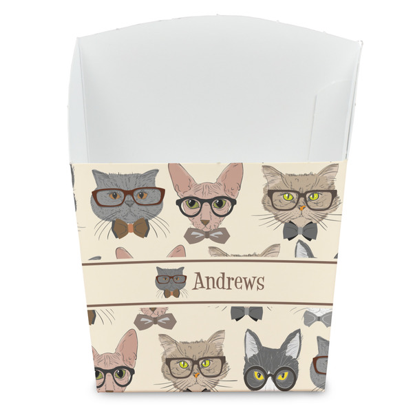 Custom Hipster Cats French Fry Favor Boxes (Personalized)