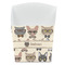 Hipster Cats French Fry Favor Box - Front View