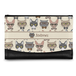 Hipster Cats Genuine Leather Women's Wallet - Small (Personalized)
