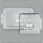 Hipster Cats Set of Glass Baking & Cake Dish - 13in x 9in & 8in x 8in (Personalized)