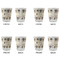 Hipster Cats Glass Shot Glass - Standard - Set of 4 - APPROVAL