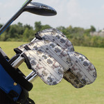 Hipster Cats Golf Club Iron Cover - Set of 9 (Personalized)