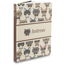 Hipster Cats Hardbound Journal - 5.75" x 8" (Personalized)
