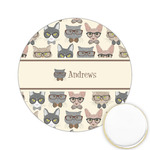 Hipster Cats Printed Cookie Topper - 2.15" (Personalized)