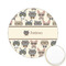 Hipster Cats Icing Circle - Small - Front