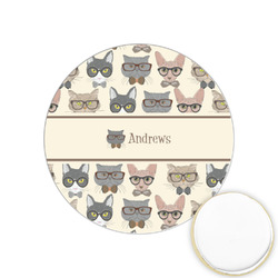 Hipster Cats Printed Cookie Topper - 1.25" (Personalized)