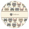 Hipster Cats Icing Circle - XSmall - Single