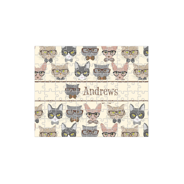 Custom Hipster Cats 110 pc Jigsaw Puzzle (Personalized)