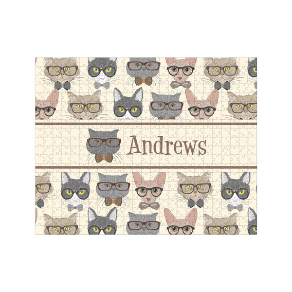 Custom Hipster Cats 500 pc Jigsaw Puzzle (Personalized)