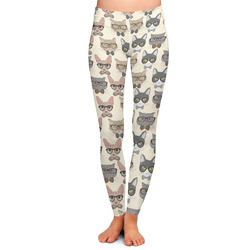 Hipster Cats Ladies Leggings - Extra Large