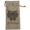 Hipster Cats Large Burlap Gift Bags - Front