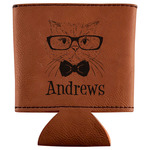 Hipster Cats Leatherette Can Sleeve (Personalized)