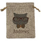 Hipster Cats Medium Burlap Gift Bag - Front