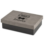 Hipster Cats Medium Gift Box w/ Engraved Leather Lid (Personalized)