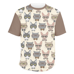 Hipster Cats Men's Crew T-Shirt - X Large