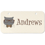 Hipster Cats Mini/Bicycle License Plate (2 Holes) (Personalized)