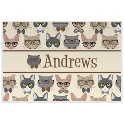 Hipster Cats Laminated Placemat w/ Name or Text