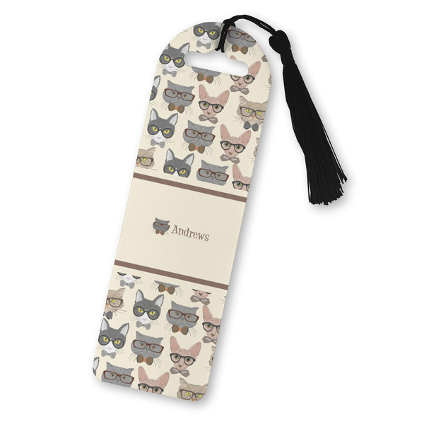 Custom Hipster Cats Plastic Bookmark (Personalized)