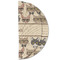 Hipster Cats Round Linen Placemats - HALF FOLDED (double sided)